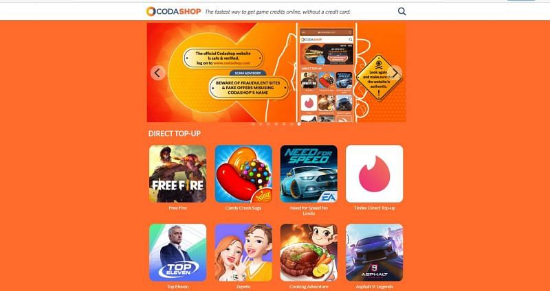 Click on the "Free Fire" option